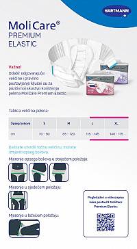 MoliCare Premium Elastic 8 kapljica, L